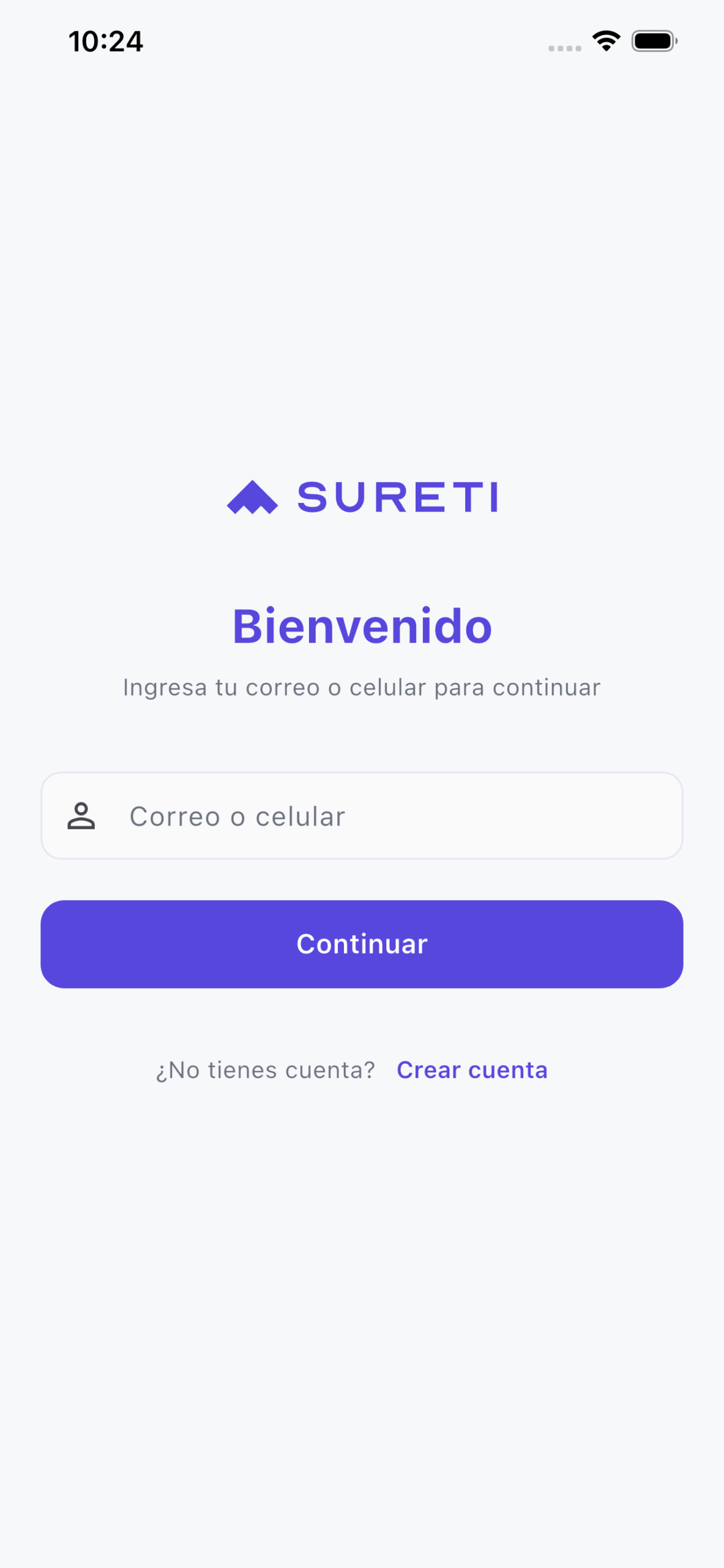 App de inversiones de Sureti